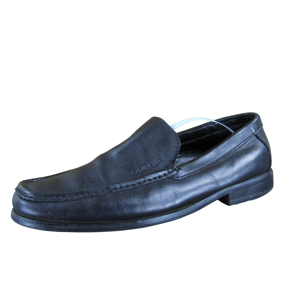Calvin Klein Neil Leather Loafers Dress Shoes‎ Slip On Black Size 8M